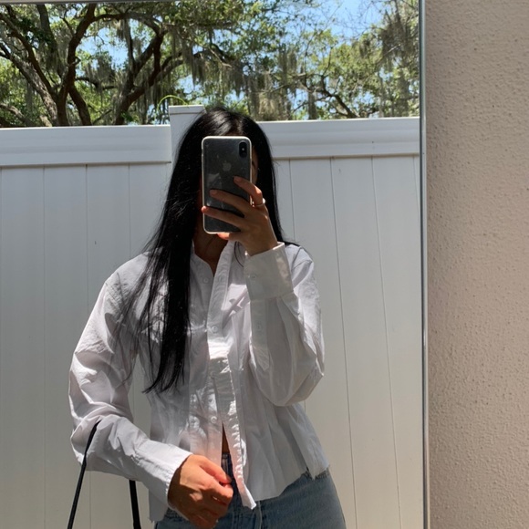 SOLD!! Current Elliot Distressed Button Down Shirt - Picture 3 of 12